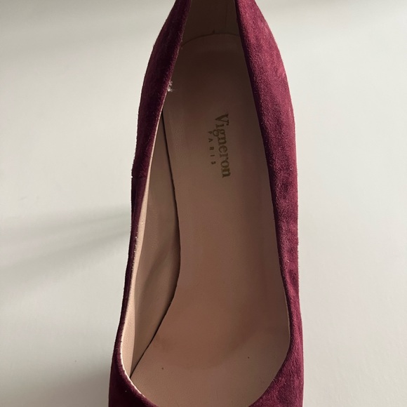Suede Heels Pumps in Burgundy size 36 - Picture 8 of 10